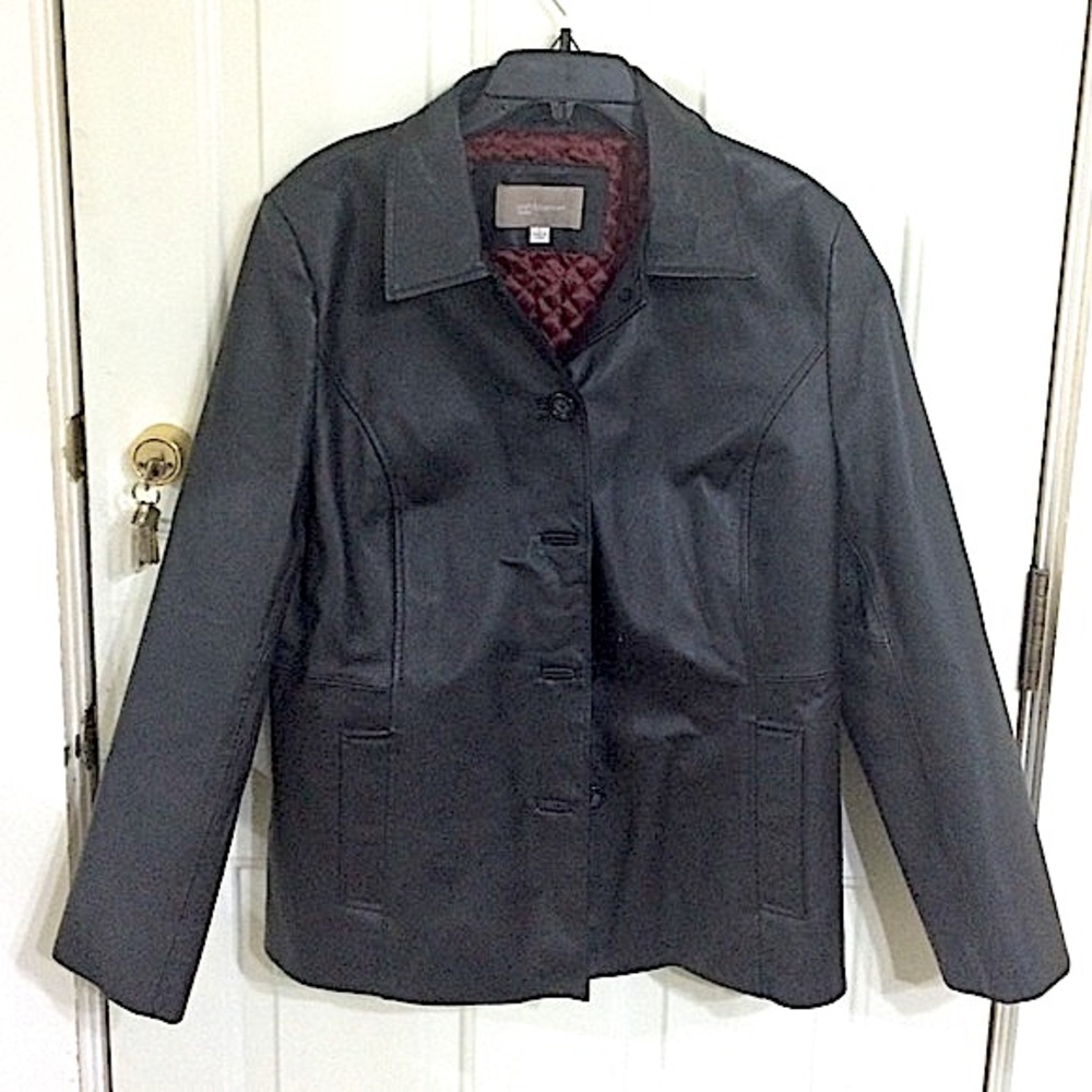 Croft & barrow vintage leather jacket